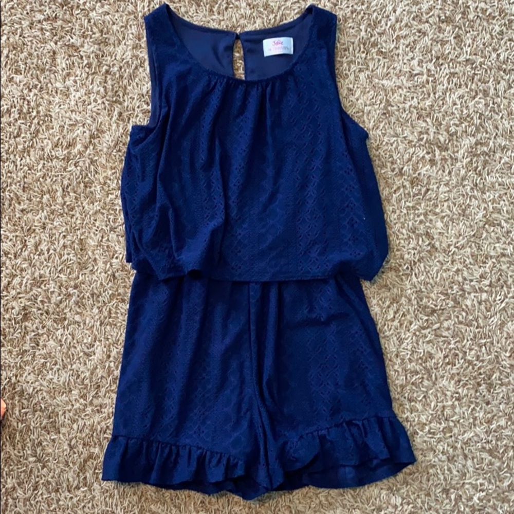 Navy blue Justice romper